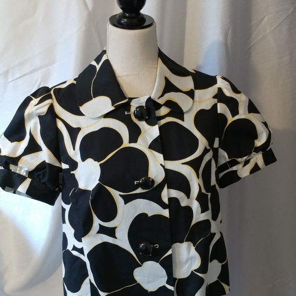 International Concepts Floral Short Sleeve Blazer - Picture 2 of 4